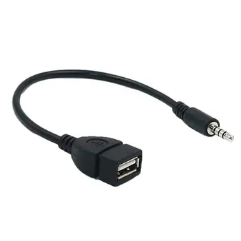 Kaabli Audio Adapter Converter Kaabel 3,5 mm Isane USB AUX Audio Pistik High Fidelity Adapter Cable Car Stereo Jack, Kaablid Maasturid
