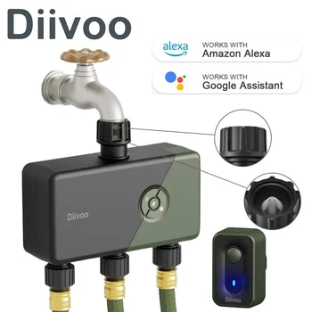 Diivoo WiFi Sprinkler Töötleja Multi Zone puldiga kastmisvee Taimer WiFi Hub Aed Automaatne, Käsitsi Jootmine