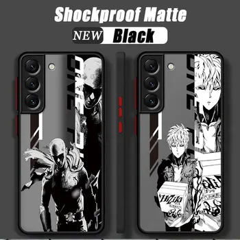 Anime Üks Punch Mees Saitama Luksus Case for Samsung Galaxy S23 Ultra S21 Pluss S22 5G S9 S10 Lite S20 FE S10e S10 Kate Tagasi