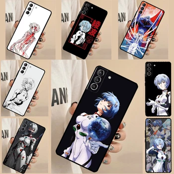 Rei Ayanami Anime Telefon Case For Samsung Galaxy S21 S22 S23 Ultra Lisa 20 S8 S9 S10 Lisa 10 Pluss S20 FE Kate