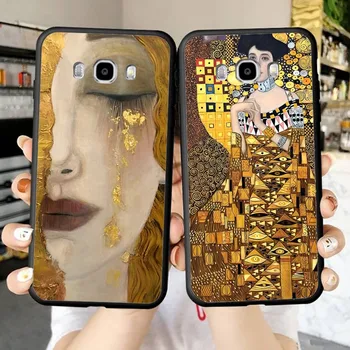 Suudlus Gustav Klimt Telefoni Puhul Samsungi J 7 pluss 7core J7 neo J6 pluss peaminister J6 J4 J5 Liikuv Kaas