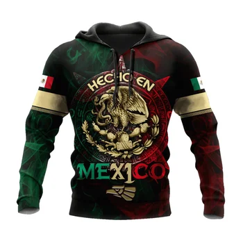 3D Mehhiko Logo Trükkimine, Hupparit Meeste Kid Lahe Streetwear Tracksuit Naiste Harajuku Sport Topp Unisex Moe Riided