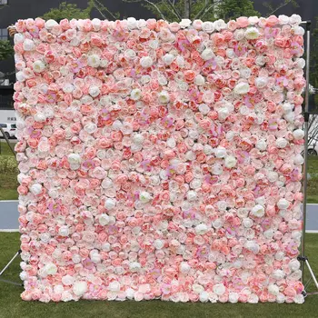 5D pulm taustaks kangast lill kokkulepe, roosa, valge, hydrangea, Roos, kangast kardin, õie seina -, akna-ekraan