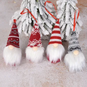 2tk Jõulud Gnome Näota Nukk Ornament Santa Claus Xmas Tree Rippuvad Ripats New Year Häid Jõule Kaunistused Koju