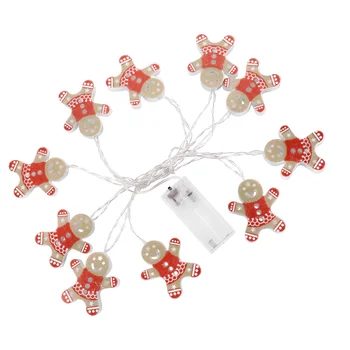 1 komplekt 10LEDs Jõule Lumememm String LED Lamp Decor Pidulik String Tuled