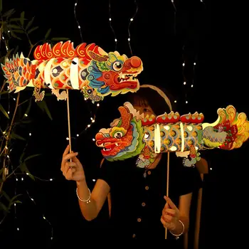 Dragon Paberile Laternate Raamatu Lantern Lamp Hiina Uue Aasta Traditsioonilise Käsitöö Kaasaskantav Lapsed Täiskasvanud Laterna Festival
