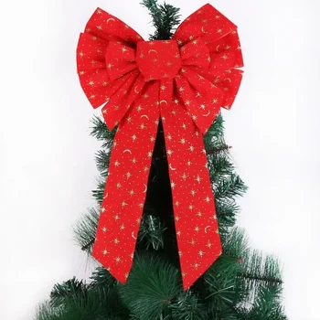 Uus Christmas Tree Teenetemärgi Asjade Multi-suurus väliskaubandus Eksport Flannelettes Puista Kulda Pulber Jõulud Vibu Müük