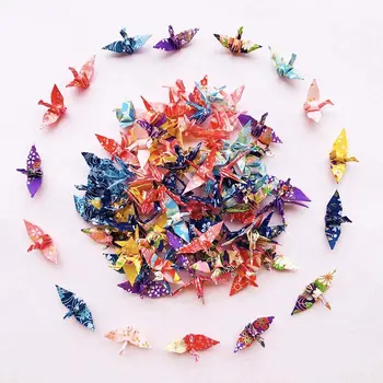 100tk Väike Premade Origami Washi Paber-Kraanad Jaoks Pulmas Kaunistused, Volditud Origami Kraana Käsitöö jõulukingiks