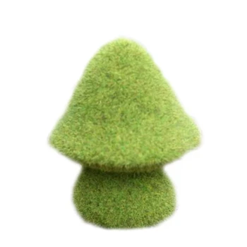 Väljas Hoov Simulatsiooni Roheline Flokeerimisega Mushroon Kujud Kunstlik Sammal Muru Vaik Kujukeste Home Garden Ornament