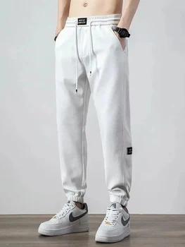 Uus Kevad Meeste Sweatpants Korea Fashion Spordirõivad Pingutusnöör Hip-Hop Sirge Haaremi Püksid Sügis Vabaaja Püksid Streetwear