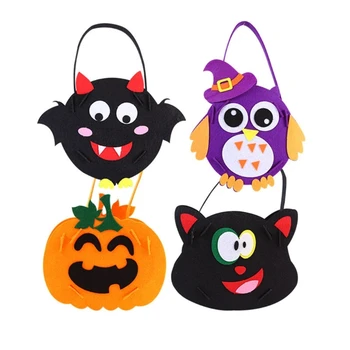 Karmea Halloween Candy Kott Kingitus Küpsise Kotti Pakend Kotid Trikk või Treater Partei Asjade Lastele