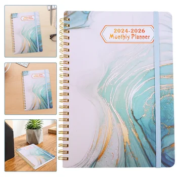 Kuu Planeerija Päevik Sülearvuti Praktiline Kirjutamine Notepad Dekoratiivsed Tegevuskava Ajakava Journaling Office Paber 2024-2026 Aasta