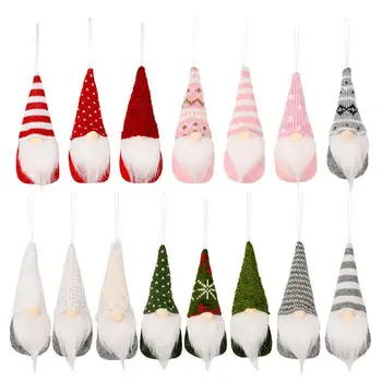 Jõulupuu rippuvad Gnomes Palus Näota Rudolph Gnome Nukk Palus rootsi Kaunistused Xmas Kodu Pool Decor Tarvikud