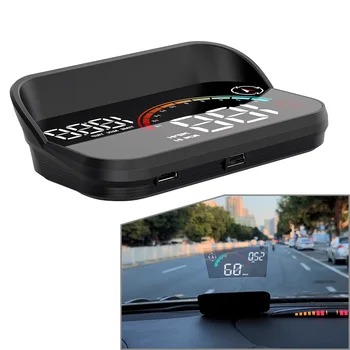M22 Auto Spidomeeter GPS HUD pardal Arvuti, Auto Projektor Head Up Display Vidinaid Intelligentne Ajal Kompass Kõik Auto
